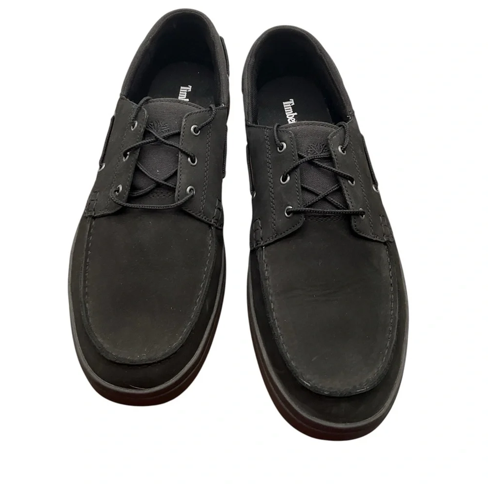 Timberland Black Leather / canvas Oxfords‎ size 13